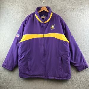 Vintage Minnesota Vikings Official NFL‎ Full Zip Reebok Jacket Men’s Size L